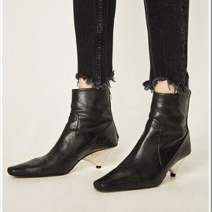 Zara Leather Ankle Boots